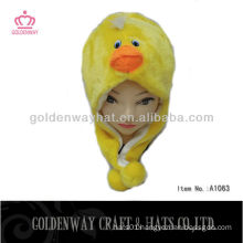 Yellow duck shape winter hat